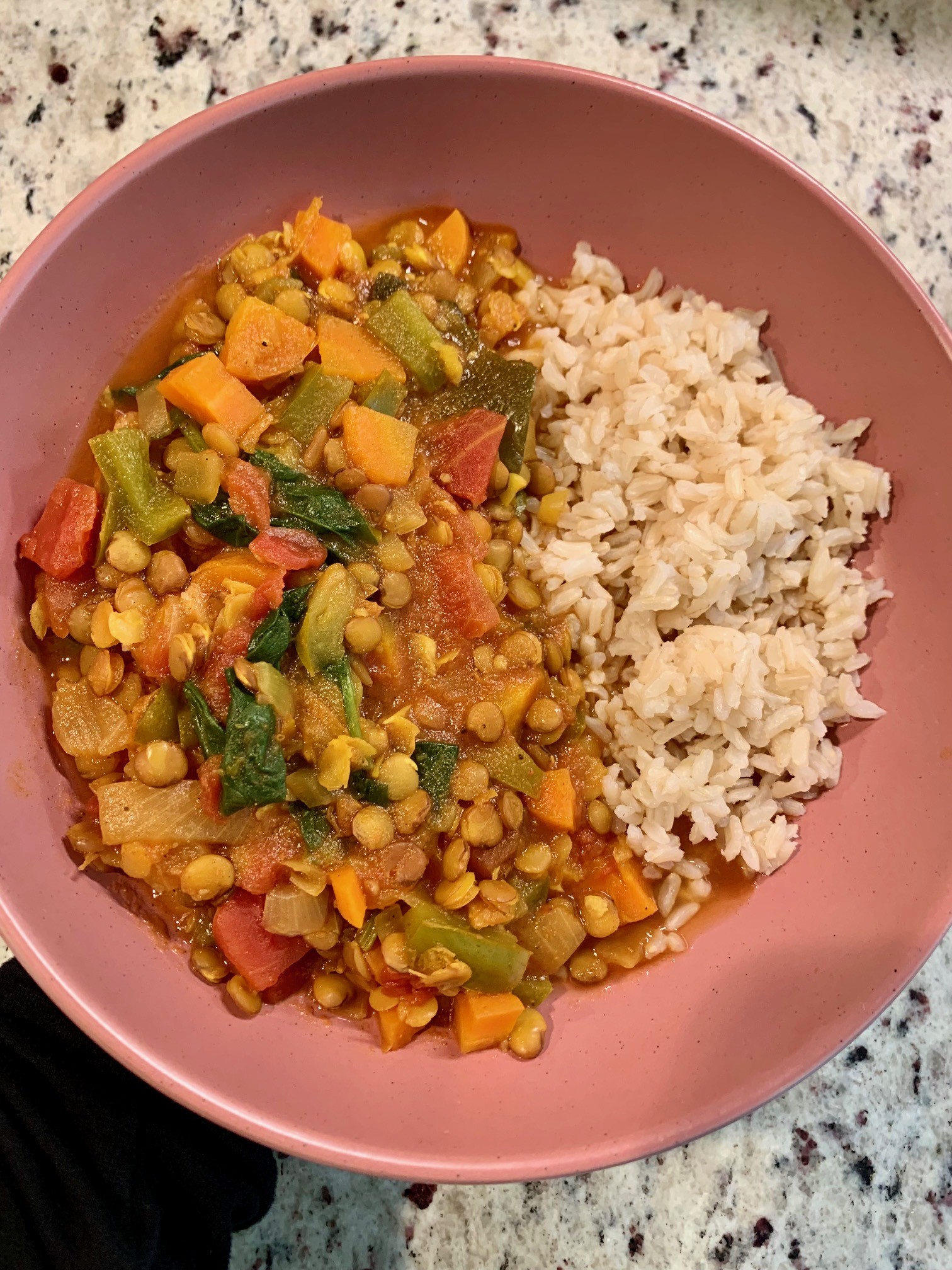 Lentils with rice